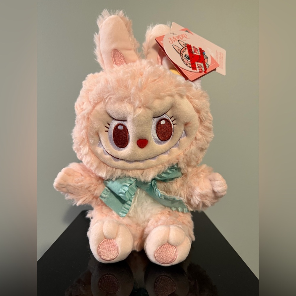 Mokoko Labubu Pink Plush puppet